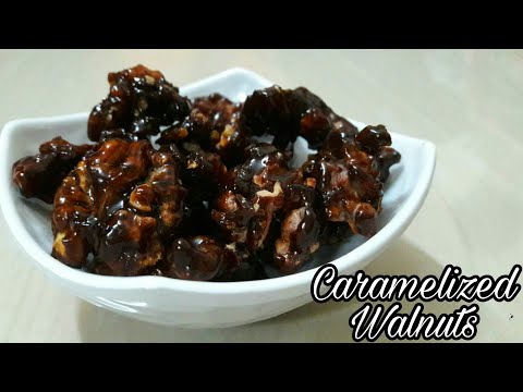 Caramelized Walnuts | Candied Walnuts | Sugar coated nuts