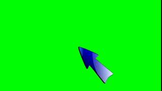 arrow click green screen