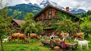 Life In Switzerland Countryside🇨🇭Walking In A fruits Paradise🍎