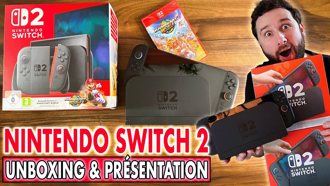 NINTENDO SWITCH 2 : UNBOXING OFFICIEL & PRÉSENTATION 😱 ELLE EST ENFIN LÀ !