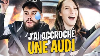 Audi nous prêtent une voiture avec @LeBouseuh mais je l'accroche (c'est la merde) ???????