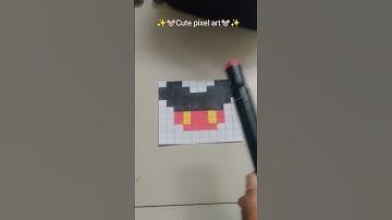 🍄Cute Mickey pixel Art🤗 Subscribe😄#pixelart#pixel #pixel Mickey#pixeltutorial#trend#shorts#pixar