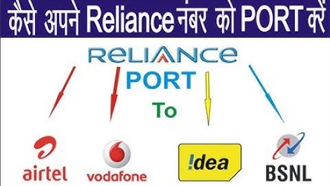 How to port your reliance mobile no. to another service provider Quick & Easy Way | Techno Layers