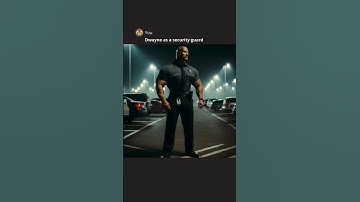 Dwayne work as a security guard #ai #aiart #chatgpt #shorts