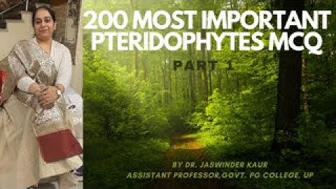 #BotanyMCQ // PTERIDOPHYTES MCQ // PTERIDOPHYTES MOST IMPORTANT QUESTIONS (PART-1)