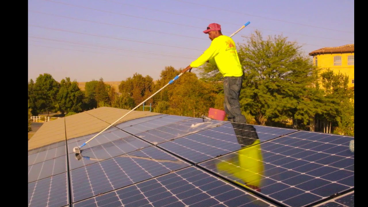 BSW Roofing Solar & Air Solar Panel Cleaning YouTube