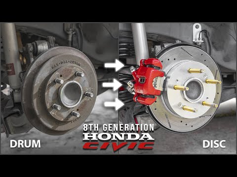 Converting Rear Drum Brakes to Disc Brakes on an 8th Gen Honda Civic (2006-2011)