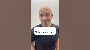 ASL: how to sign “hi, my name is…“ #SignWithJP #ASL #signlanguage
