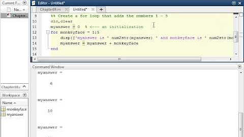 Repetition Structures (For and While Loops) in MATLAB - YouTube
