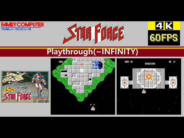 FC] Star Force スターフォース Playthrough(~INFINITY) - YouTube