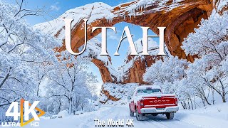 Utah 4K | Winter Wonderland – Snowy Canyons, Desert Silence & the Spirit of the West