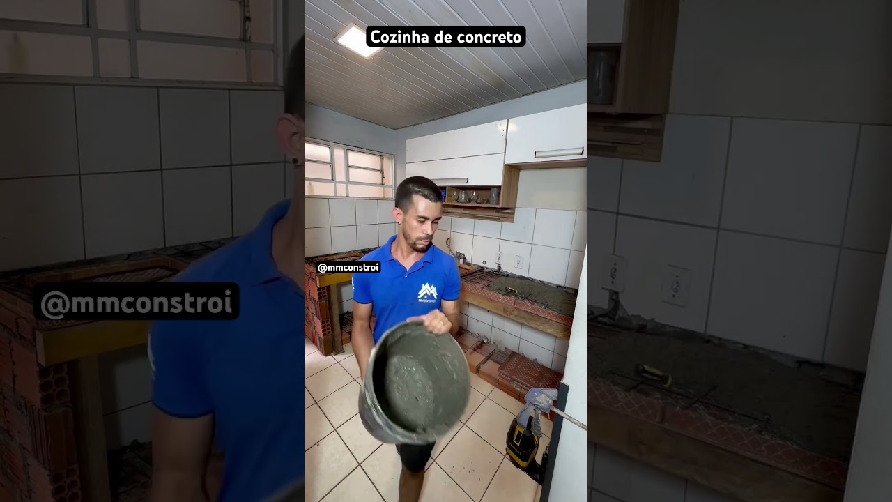 Quanto gasta para fazer pia de cozinha de concreto