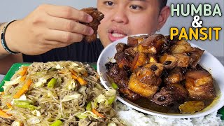 PORK HUMBA | PANSIT BIHON | INDOOR COOKING | MUKBANG PHILIPPINES