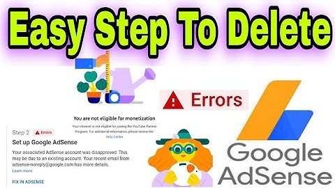How to Delete Adsense Account | Cancel Google Adsense Account Permanently | 2 Step Error Solve