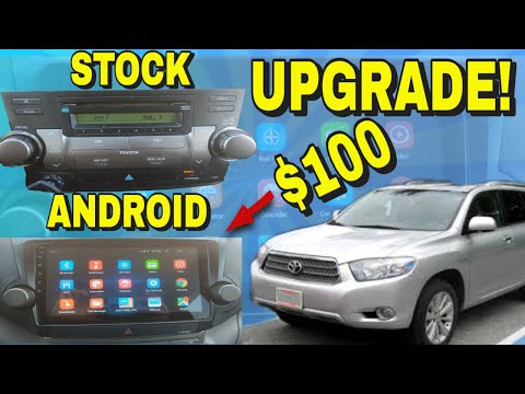 HOW TO INSTALL A ANDROID 10.1" STEREO/RADIO ON A TOYOTA HIGHLANDER! $100 UPGRADE (STEP BY STEP)