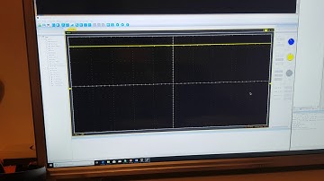 Video showing DC mode select on lcd and DC waveform output from the DAC