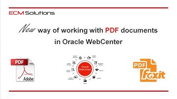 New way of working with PDF documents in Oracle WebCenter
