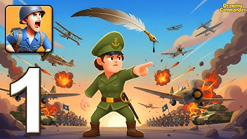 Drawing Commander - Gameplay Walkthrough Part 1 - Draw Army To Victory (iOS, Android)