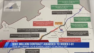 $361 Million contract awarded to Widen I-81