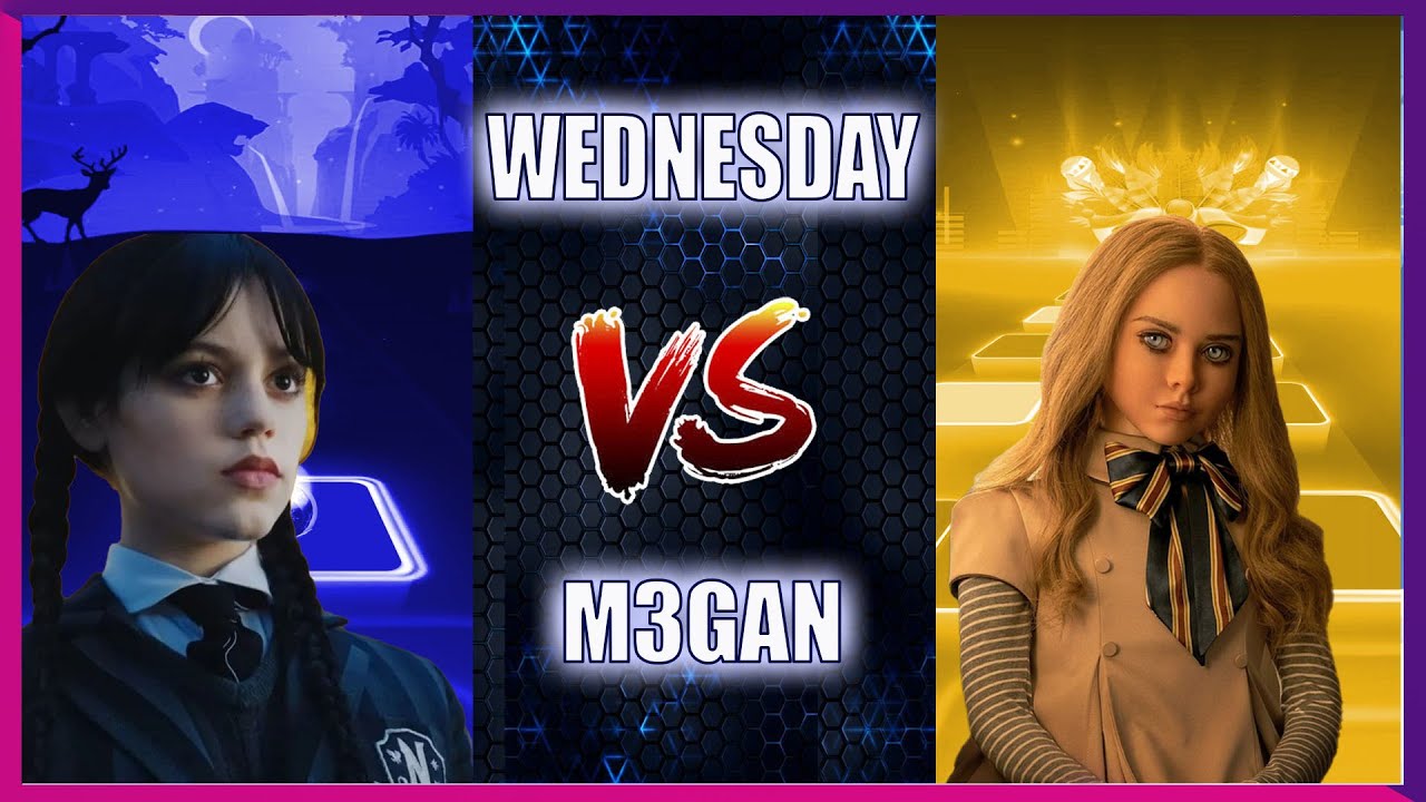 Wednesday vs Megan "M3GAN" who will win - Tiles Hop EDM Rush