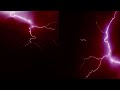 Haunted Red Lightning And Thunderstorm At Night / Lighting Background Video Effects Hd