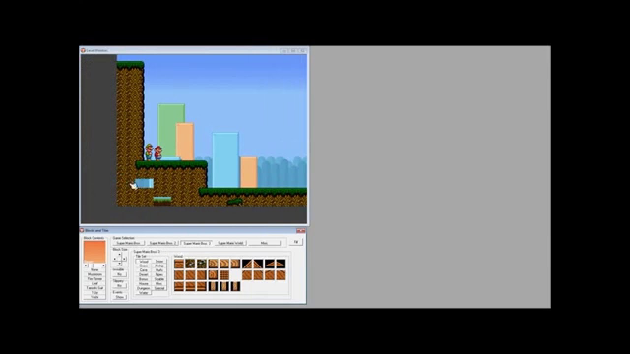 SMBX let's create and play - create mode - EP 1