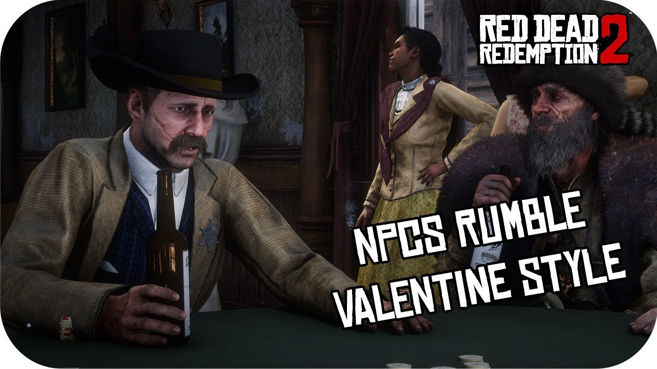 Rumble in Valentine NPC's Fights RDR2 Funny Mod Model Swap YouTube