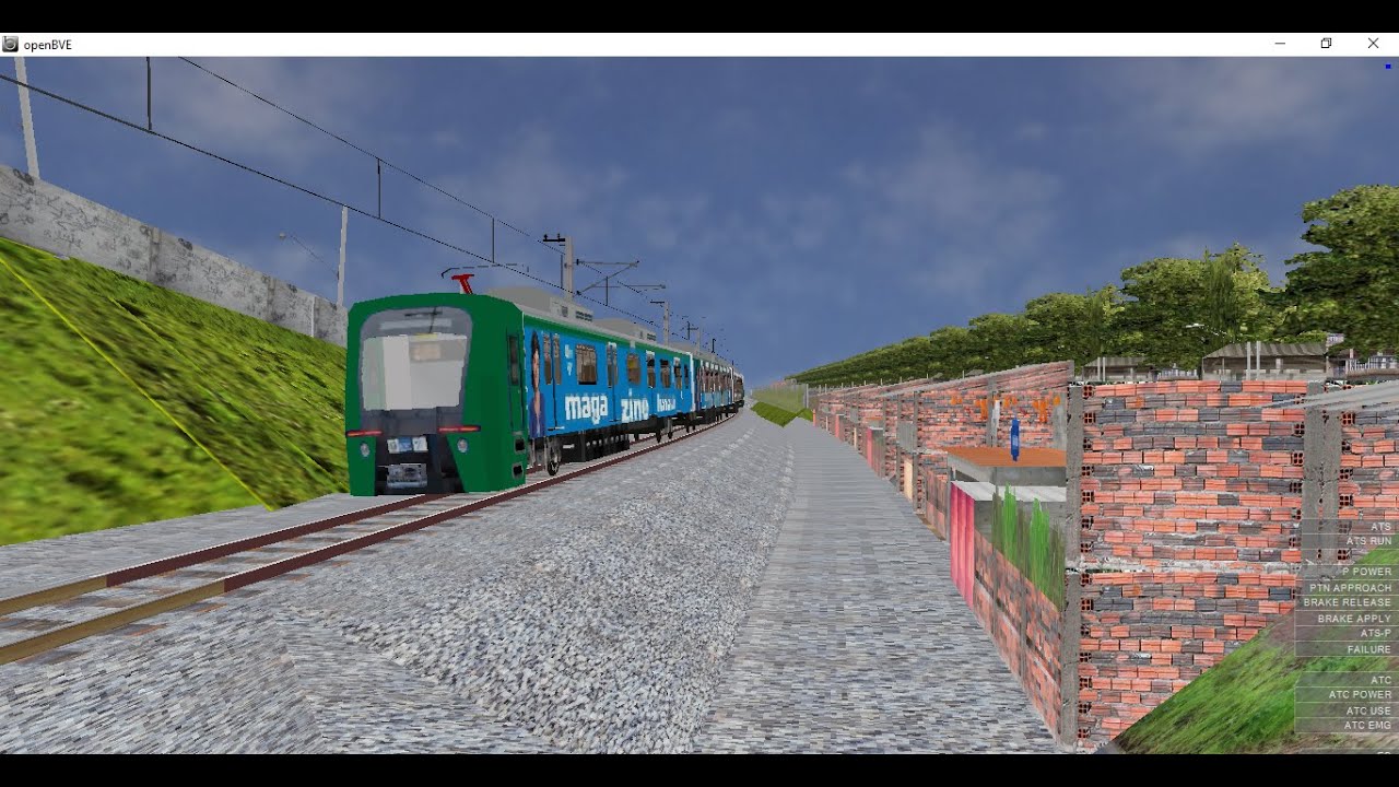 openBVE Supervia Viagem completa Saracuruna x Central do brasil no serie 3000 #MAGALU 3084/3085