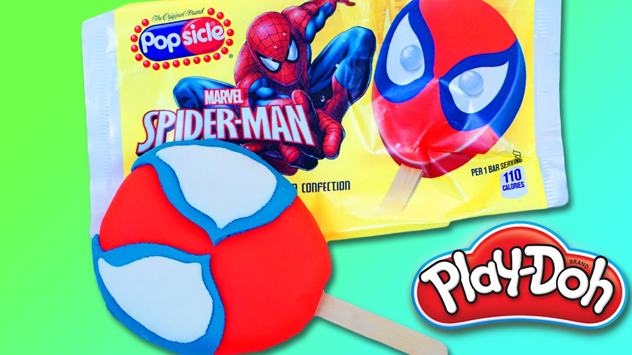 Play Doh Spiderman Popsicle DIY | Play Doh Toys - YouTube