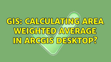 GIS: Calculating area weighted average in ArcGIS Desktop?