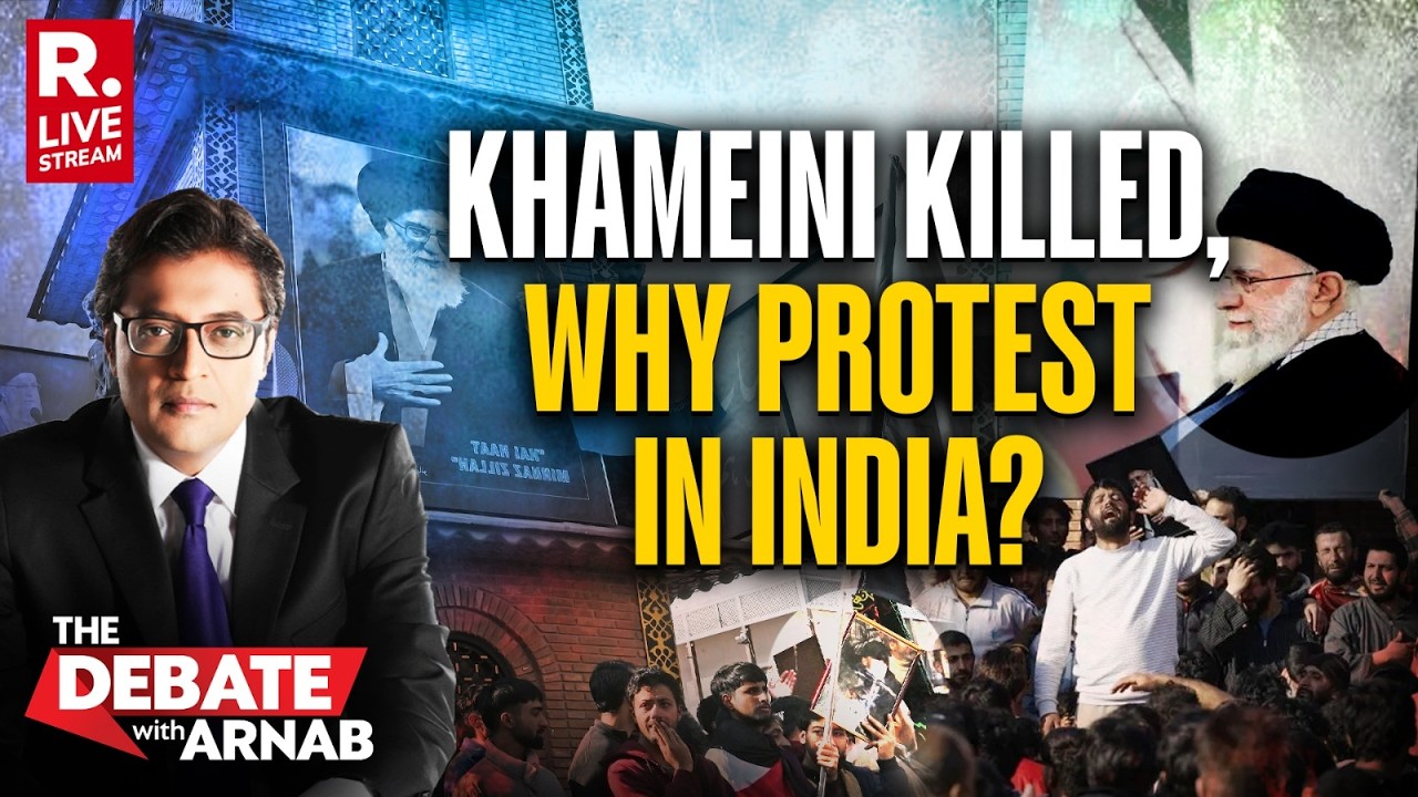 Debate With Arnab LIVE: Why Are Indians Protesting For Ali Khamenei's Death?