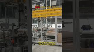 Drum palletizing with automatic slip sheet placement #palletizer #shorts