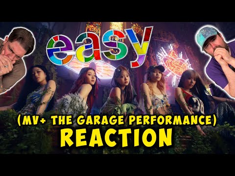 We listen to "EASY" by LE SSERAFIM for the FIRST TIME! | MV + The Garage performance | (REACTION)