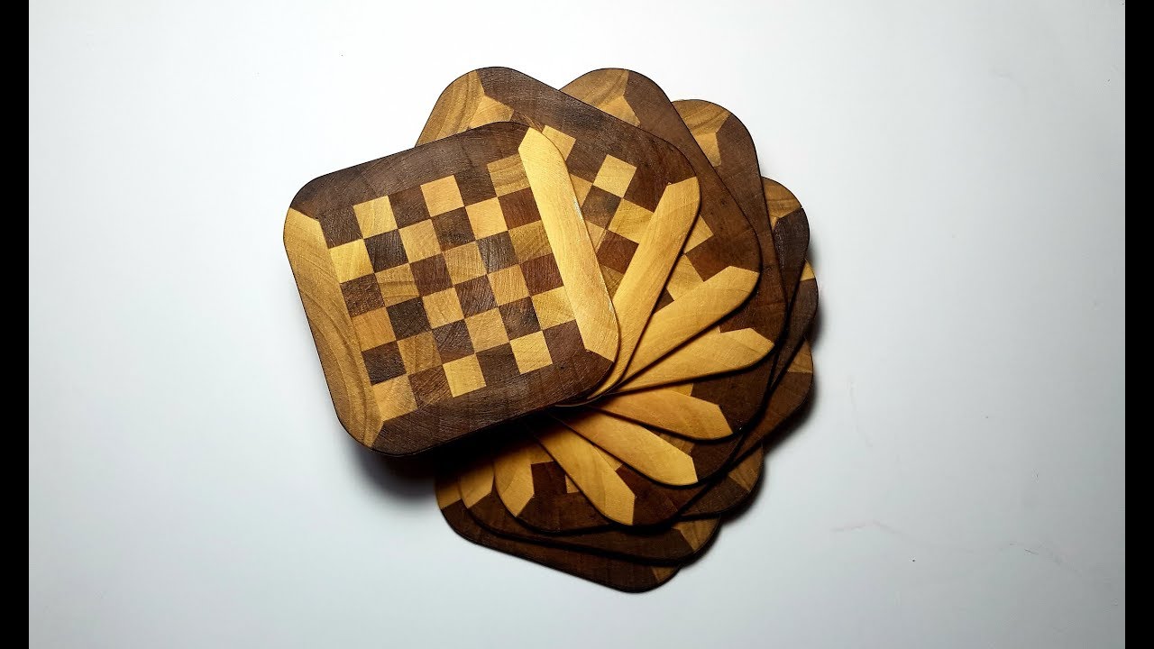 Bandsaw Project Wooden Coasters Scheppach bandsaw YouTube