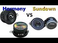 275 or 3inch car speakers sundown vs harmony audio sound demo