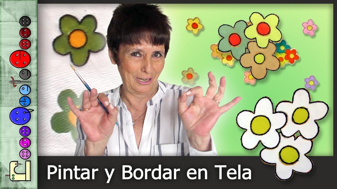 Cómo Pintar y Bordar en Tela [Tutorial] - YouTube