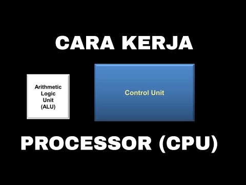 Cara Kerja Processor Control Unit CU + Arithmetic Logic Unit ALU