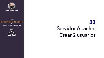 33-Instalacion de servidor Apache en Linux. Creacion de 2 usuarios