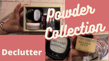 POWDER MAKEUP COLLECTION AND DECLUTTER