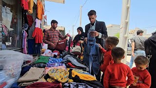 Vlog of buying clothes in the full family.  Babak and Narges opened curtains for the country house