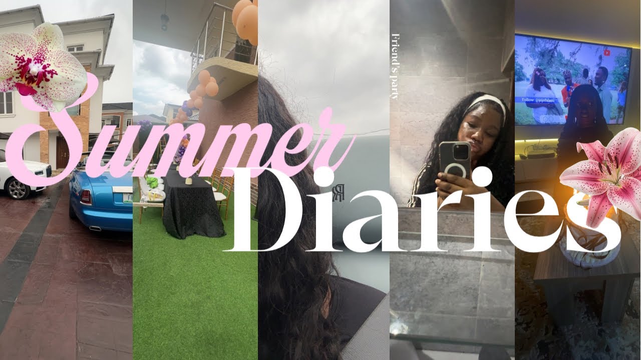 SUMMER DIARIES EPISODE 001 | Friend’s birthday party, cleaning makeup bag etc….🎀✨🍵