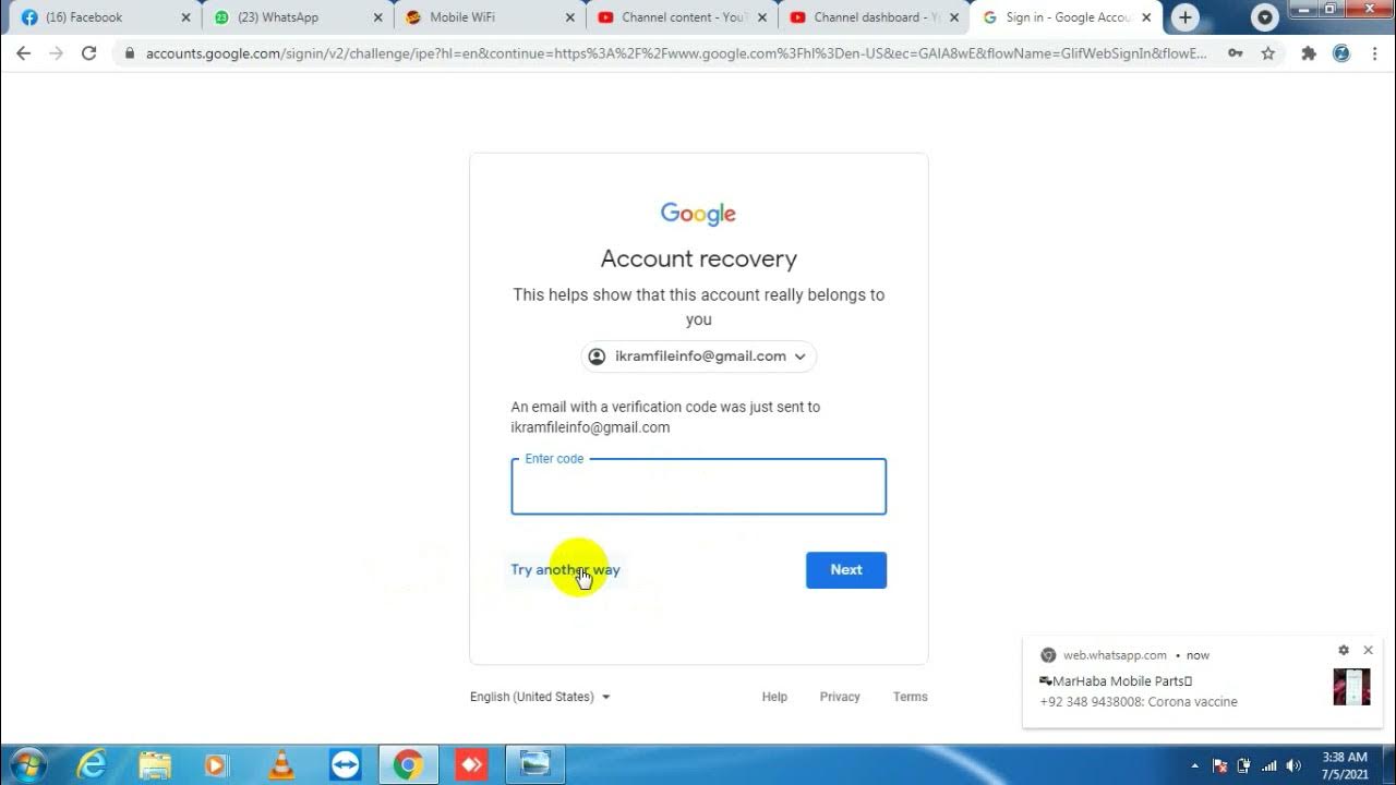 Google Couldn't Verify This Account Belongs To You 2021 google couldn't verify this account belongs to you How to solve Google