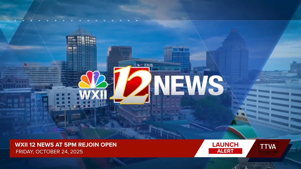 Wxii Address WXII 12 News at 5pm Rejoin Open - 10/24/2025 (Diagrid '25 Launch) - YouTube