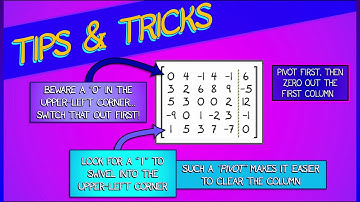 CalcBLUE 1 : Ch. 12.4 : Tips & Tricks for Row Reduction