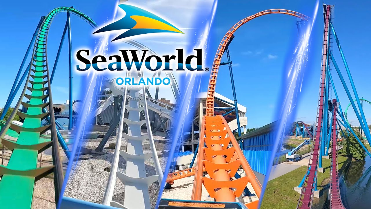 All Roller Coaster at SeaWorld Orlando 🇺🇸
