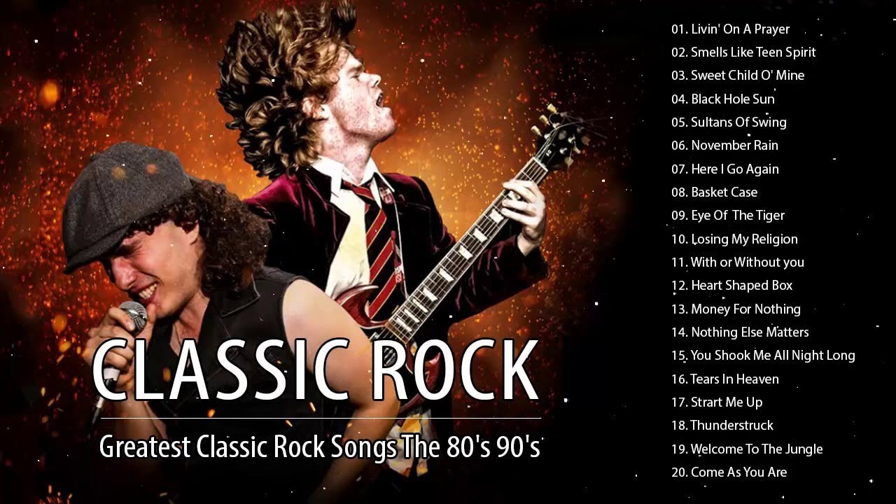 Classic Rock 80s And 90s Best Rock Songs Of The 80s And 90s
