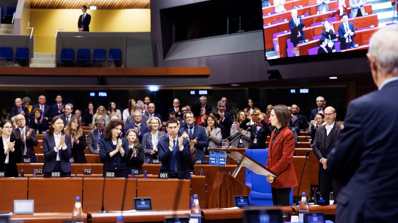 Discursul Președintei Maia Sandu în plenul Adunării Parlamentare a Consiliului Europei