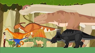 Walking Dinosaurs Dinosaurs Size Comparison Dino Animation