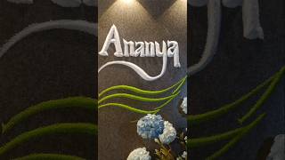 Ananya ✨ Sand Art Calligraphy | Satisfying Name Writing in Sand 💛 #shorts #ytshorts