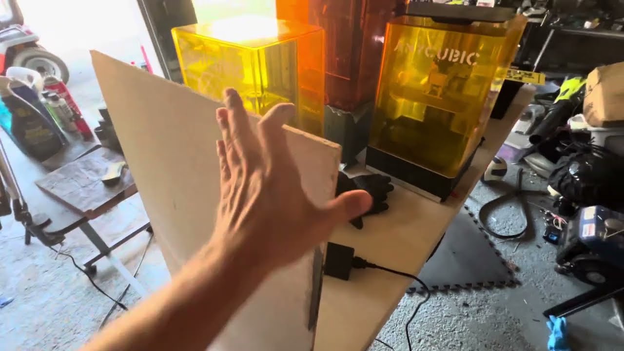 Resin Printers: Protect your wood Muscle Rack Shelving. Get a little extra (cleaner) Mileage on them